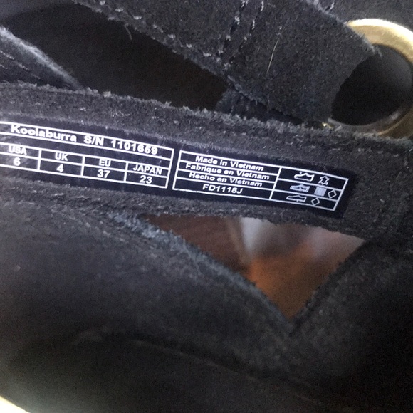 Koolaburra by UGG kaiah black suede sandals 6 - Picture 4 of 11